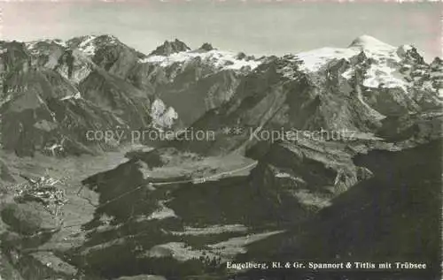 AK / Ansichtskarte  Engelberg__OW Alpenpanorama Kleiner und Grosser Spannort Titlis mit Truebsee