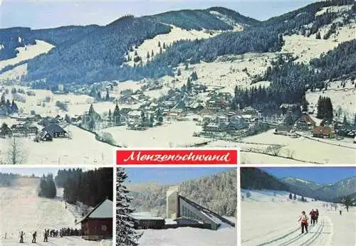 AK / Ansichtskarte  Menzenschwand Winterpanorama Wintersportplatz Schwarzwald Skisprungschanze