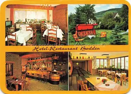 AK / Ansichtskarte  GUMMERSBACH_NRW Hotel Restaurant Bodden Gastraeume Bar Garten Kegelbahn