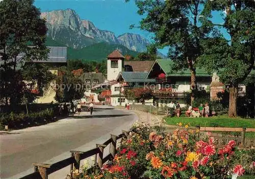 AK / Ansichtskarte  Unterstein__Schoenau_Berchtesgaden Ortspartie mit Untersberg