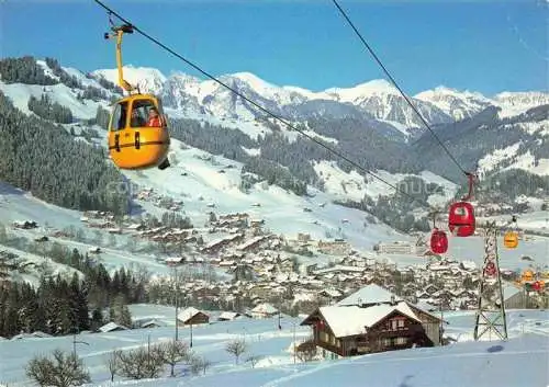 AK / Ansichtskarte  Zweisimmen_BE Gondelbahn Zweisimmen Rinderberg