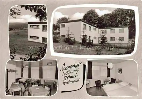 AK / Ansichtskarte  Steimel_Altenkirchen_Westerwald Pension Sonnenhof Gaststube Zimmer