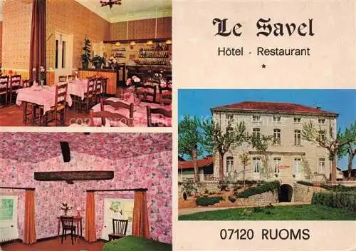 AK / Ansichtskarte  Ruoms_07_Ardeche Le Savel Hotel Restaurant Gastraeume