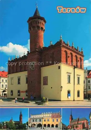 AK / Ansichtskarte  TARNOW_OPOLSKI_Tarnau_PL Rynek i ratusz Neogotycki kosciol Muzeum Okregowe Sanktuarium Matki Bozej