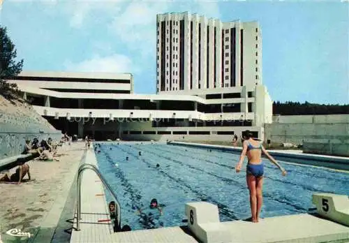 AK / Ansichtskarte  Font-Romeu-Odeillo-Via Vue d'ensemble du Lycee Piscine Pre olympique