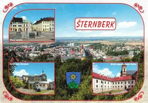 AK / Ansichtskarte  Sternberk_na_Morave_CZ Hlavni namesti Statni hrad Sternberk Byvaly augustiniansky klaster