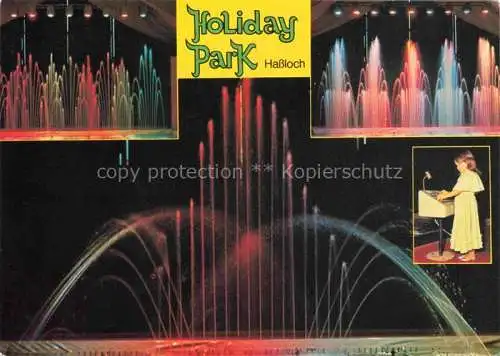 AK / Ansichtskarte  Hassloch_Pfalz Holiday Park Freizeit- und Unterhaltungspark Tanzende Fontaenen Symphonie in Wasser und Licht