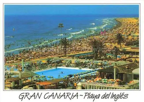 AK / Ansichtskarte  Playa_del_Ingles_Gran_Canaria_ES Panorama Strand