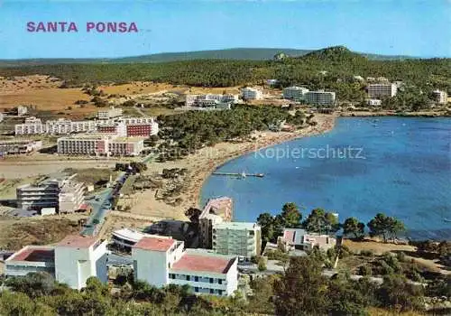 AK / Ansichtskarte  Santa_Ponsa_Mallorca_ES Kuestenpanorama Strand