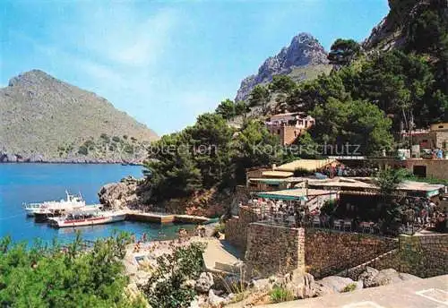 AK / Ansichtskarte  Sa_Calobra Restaurant am Wasser Bucht