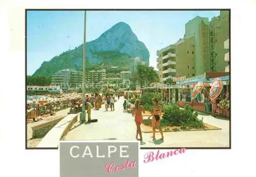 AK / Ansichtskarte  Calpe_Calp_Alicante_ES Strand Promenade