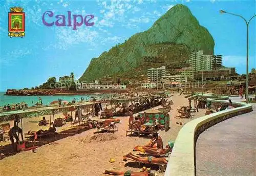 AK / Ansichtskarte  Calpe_Calp_Alicante_ES Strand Promenade