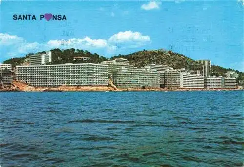 AK / Ansichtskarte  Santa_Ponsa_Mallorca_ES Hotels Ferienanlagen Ansicht vom Meer aus