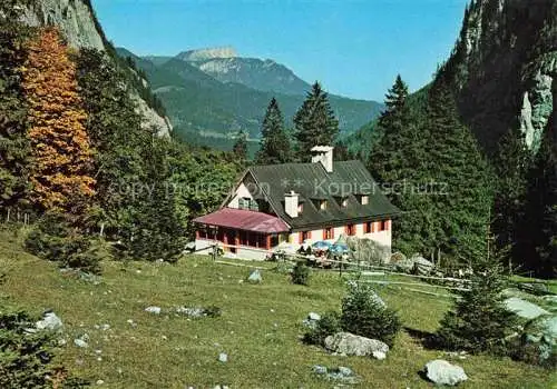 AK / Ansichtskarte  Ramsau__Berchtesgaden Wimbachschloss gegen Untersberg Berchtesgadener Alpen