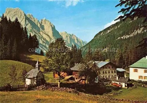 AK / Ansichtskarte  Weissbach_Lofer_AT Alpengasthaus Hirschbuehel oesterreichisch-bayrische Grenze