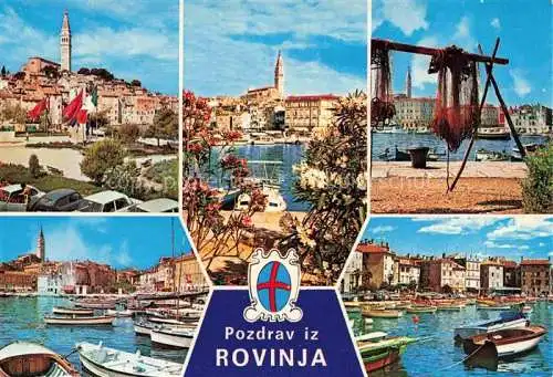 AK / Ansichtskarte  Rovinj_Rovigno_Istrien_Croatia Teilansichten Hafen