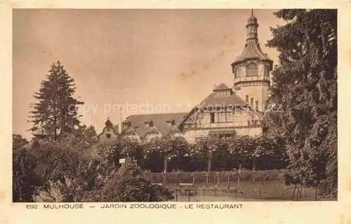 AK / Ansichtskarte  MULHOUSE_Muehlhausen_68_Alsace Jardin Zoologique Le Restaurant