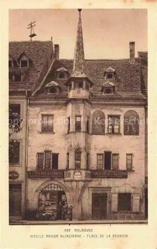 AK / Ansichtskarte  MULHOUSE_Muehlhausen_68_Alsace Vieille Maison Alsacienne Place de la Reunion