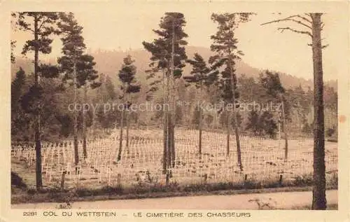 AK / Ansichtskarte  Col_du_Wettstein Le Cimetiere des Chasseurs