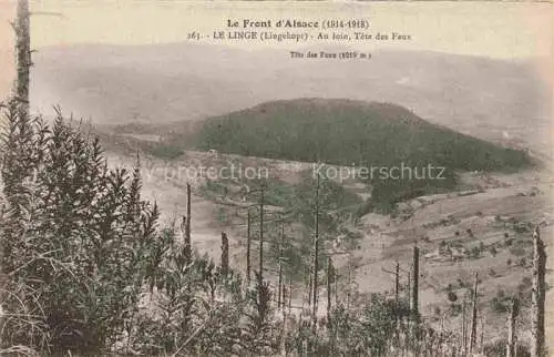 AK / Ansichtskarte  Le_Linge_Lingekopf_Orbey_Ribeauville_68_Alsace Le Front d'Alsace Au loin Tete des Faux