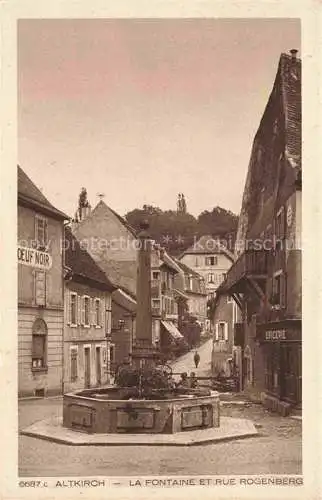 AK / Ansichtskarte  Altkirch_68_Haut-Rhin La Fontaine et Rue Rogenberg