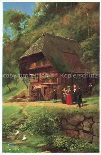 AK / Ansichtskarte  Hoffmann__Heinrich_Kuenstlerkarte_Sueddeutschland_Alsace Aus dem Schapbachtal