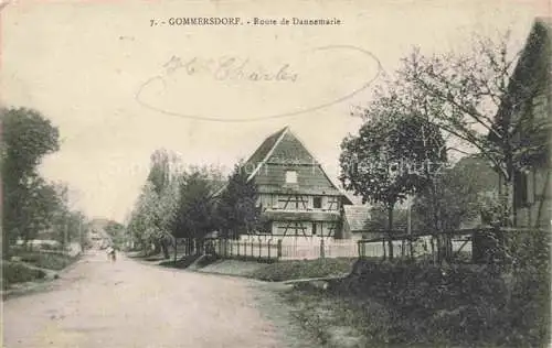 AK / Ansichtskarte  Gommersdorf_Altkirch_68_Haut-Rhin Route de Dannemarie