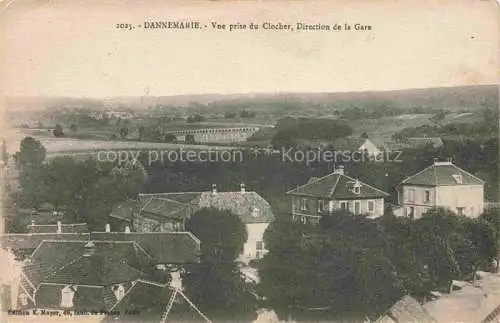 AK / Ansichtskarte  DANNEMARIE__Dammerkirch_Alsace_68_Haut-Rhin Vue prise du Clocher Direction de la Gare