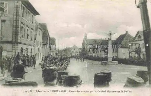 AK / Ansichtskarte  DANNEMARIE__Dammerkirch_Alsace_68_Haut-Rhin Revue des troupes par le General Gouverneur de Belfort