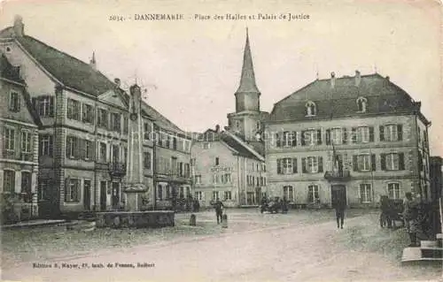 AK / Ansichtskarte  DANNEMARIE__Dammerkirch_Alsace_68_Haut-Rhin Place des Halles et Palais de Justice