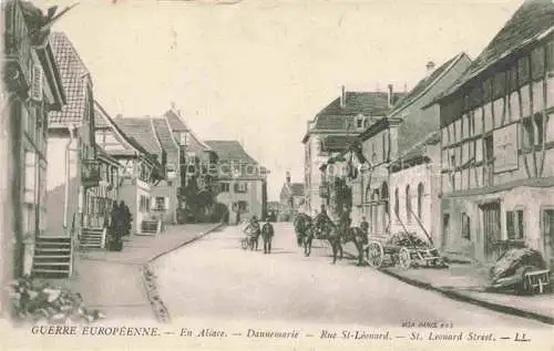 AK / Ansichtskarte  DANNEMARIE__Dammerkirch_Alsace_68_Haut-Rhin Guerre Europeenne Rue St Leonard