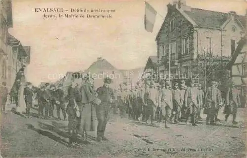 AK / Ansichtskarte  DANNEMARIE__Dammerkirch_Alsace_68_Haut-Rhin Defile de nos troupes devant la Mairie