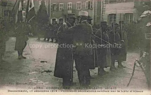 AK / Ansichtskarte  DANNEMARIE__Dammerkirch_Alsace_68_Haut-Rhin Premieres decorations remises sur la terre d'Alsace