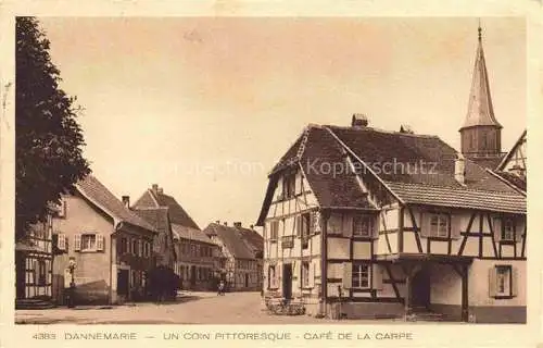 AK / Ansichtskarte  DANNEMARIE__Dammerkirch_Alsace_68_Haut-Rhin Un Coin pittoresque Cafe de la Carpe