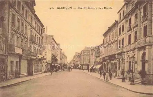 AK / Ansichtskarte  Alencon_61_Orne Rue St Blaise Les Hotels