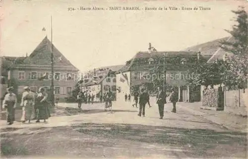 AK / Ansichtskarte  Saint-Amarin_St-Amarin_Alsace_68_Haut_Rhin Entrée de la ville Route de Thann