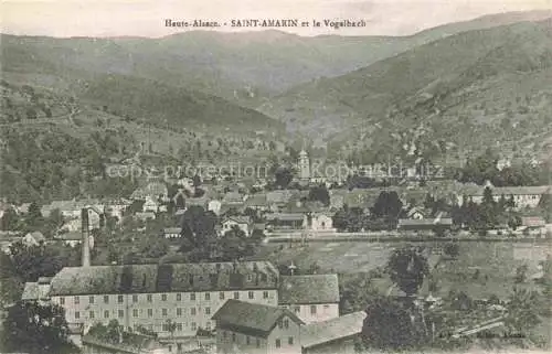 AK / Ansichtskarte  Saint-Amarin_St-Amarin_Alsace_68_Haut_Rhin Vue générale et le Vogelbach les Vosges