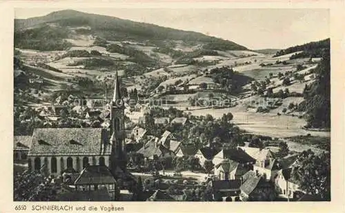 AK / Ansichtskarte  Schnierlach_Lapoutroie_68_Haut-Rhin Vue générale et les Vosges