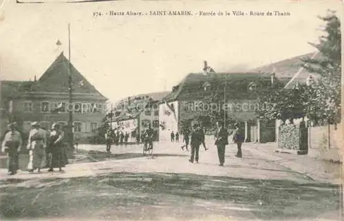 AK / Ansichtskarte  Saint-Amarin_St-Amarin_Alsace_68_Haut_Rhin Entrée de la ville Route de Thann