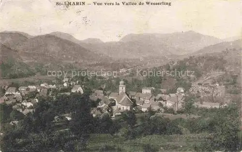 AK / Ansichtskarte  Saint-Amarin_St-Amarin_Alsace_68_Haut_Rhin Vue générale vers la Vallée de Wesserling