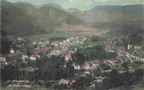 AK / Ansichtskarte  Saint-Amarin_St-Amarin_Alsace_68_Haut_Rhin Vue générale et les Vosges