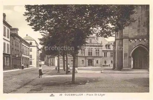 AK / Ansichtskarte  Guebwiller_Elsass_68_Haut-Rhin Place St Léger