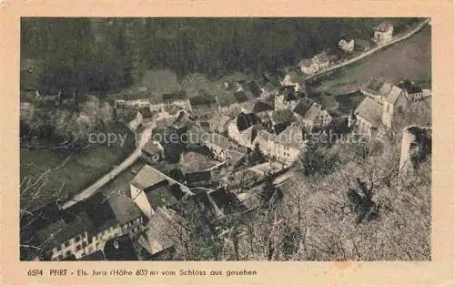 AK / Ansichtskarte  Pfirt_Ferrette_68_Haut-Rhin Blick ins Tal vom Schloss aus gesehen