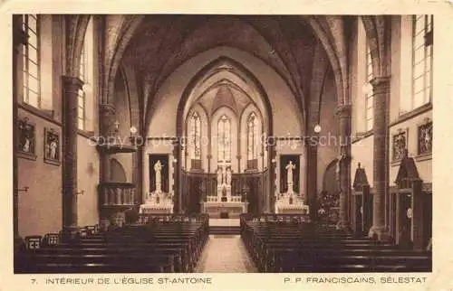 AK / Ansichtskarte  Selestat_Schlettstadt_67_Bas-Rhin Interieur de l'Eglise St Antoine