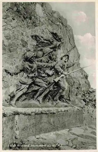 AK / Ansichtskarte  Vieil_Armand_Hartmannswillerkopf Monument du 152e RI