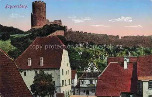 AK / Ansichtskarte  Kaysersberg_Kaisersberg_Alsace_68_Haut_Rhin Ortsmotiv mit Ruine 