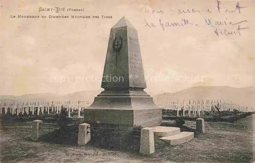 AK / Ansichtskarte  Saint-Die-des-Vosges_88_Vosges La Monument du Cimetiere Militaire des Tiges