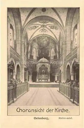 AK / Ansichtskarte  Oelenberg_Abtei_Reiningue_68_Elsass Choransicht der Kirche