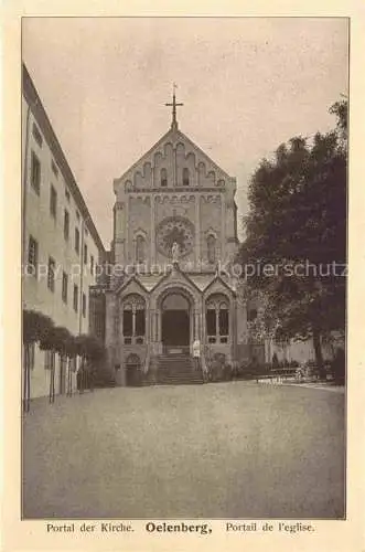 AK / Ansichtskarte  Oelenberg_Abtei_Reiningue_68_Elsass Portal der Kirche