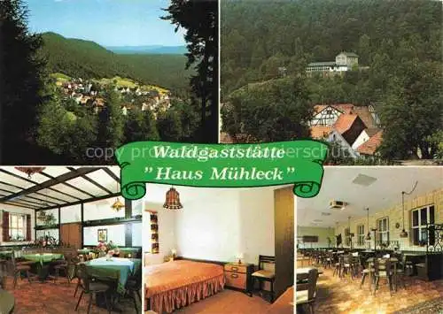 AK / Ansichtskarte  Iggelbach Waldgaststaette Haus Muehleck Panorama Gastraeume Zimmer